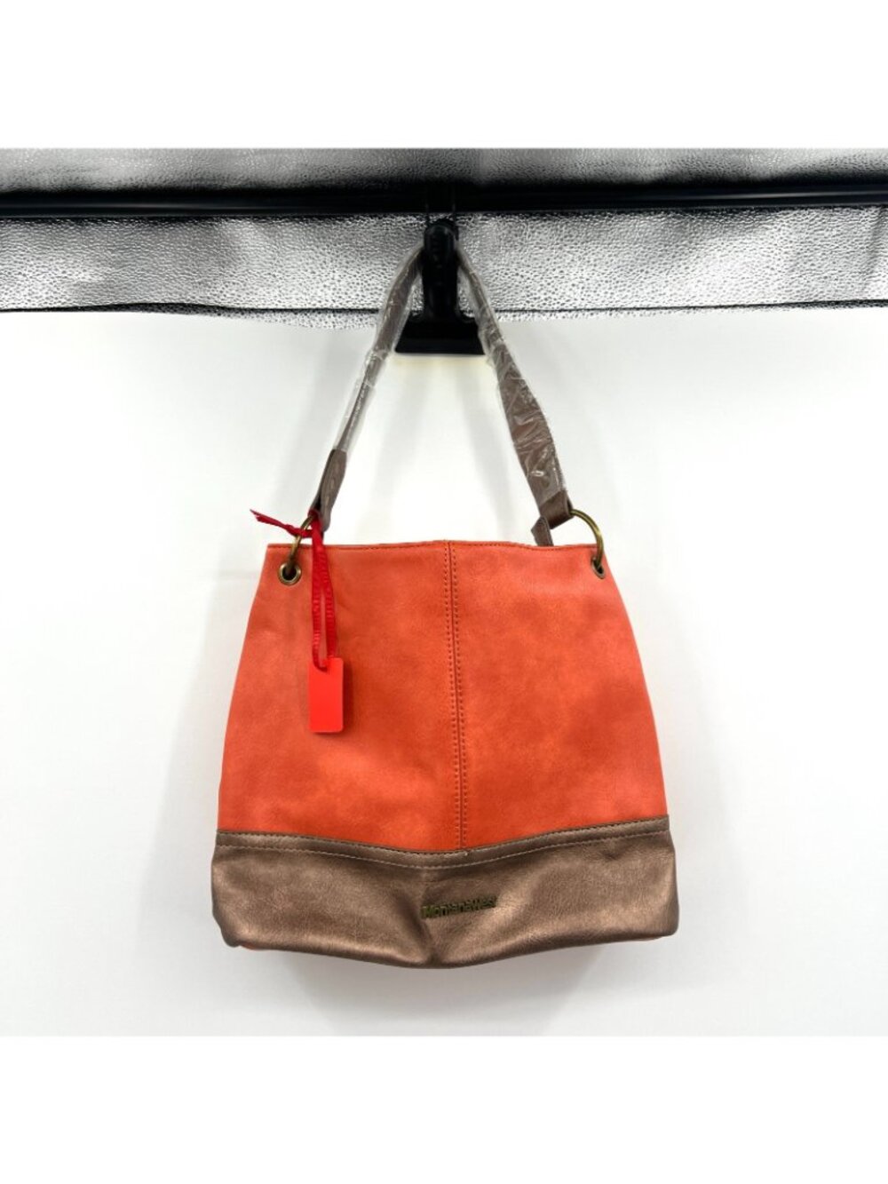 NWT Montana West Orange Bronze Hobo Shoulder Bag - Picture 2 of 4